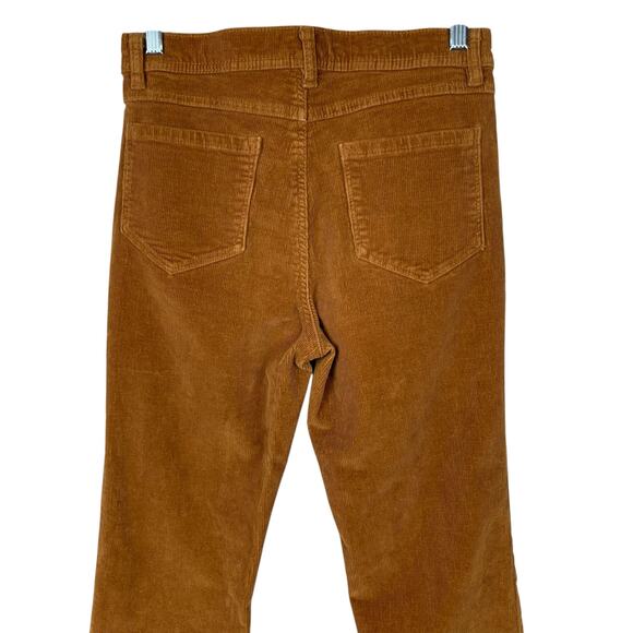 Kensie Jeans Savannah High Rise Flare Tan Corduroy Pants Women's 4 (28 x 30) - Picture 5 of 8